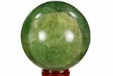 Polished Green Fluorite Sphere - Madagascar #106289-1